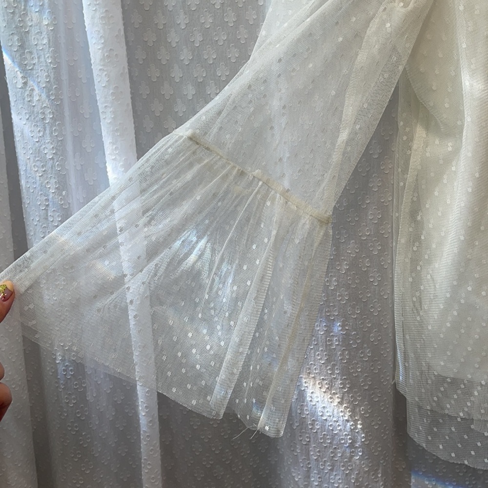 TARGET • Sheer boho blouse LARGE - Picture 2 of 4